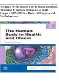 Test Bank for The Human Body in Health and Illness&comma;  7th Edition by Barbara Herlihy & Lee Smith &vert;  Complete 2025&ndash;2026 Test Bank &ndash; All Chapters with  Verified Answers 