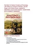 Seeley&rsquo;s Anatomy & Physiology 13th Edition Test Bank &ndash; VanPutte &vert; Full Chapter Questions & Answers for Nursing&comma; Medical & Allied Health Exam Prep