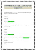Veterinary SOP Test&colon; Assembly Test Guide 2026