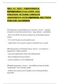 MHA 707 TEST 1 PROFESSIONAL GOVERNANCE EVALUATION 2026 STRATEGIC OUTLOOK COMPLETE ASSESSMENTS WITH PROTOCOL SOLUTIONS INDUSTRY HANDBOOK