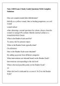Nurs 1100 Exam 2 Study Guide Questions With Complete Solutions