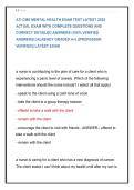 ATI CMS Mental Health Exam Test Latest 2025 Actual Exam Test Bank Verified Questions Answers 2025&sol; 2026