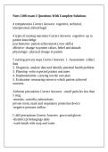 Nurs 1100 exam 1 Questions With Complete Solutions