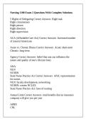 Nursing 1100 Exam 2 Questions With Complete Solutions