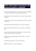 MUSC 2150 Chapter 12 questions well answered graded A&plus; 2025&sol;2026