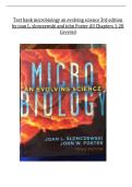 Microbiology&colon; An Evolving Science 3rd Edition Test Bank &ndash; Forster & Joan &vert; All Chapters Questions & Answers for Microbiology Exam Prep