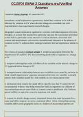 CCJ3701 EXAM 2 Questions and Verified  Answers