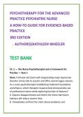 Psychotherapy Psychiatric Nurse Nursing Test Bank 2026 &vert; Wheeler Psychotherapy Study Guide
