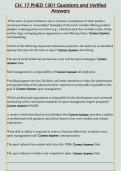 CH&period; 17 PHED 1301 Questions and Verified  Answers