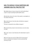 MHA 705 MODULE 2 EXAM QUESTIONS AND ANSWERS 2026 FULL PRACTICE TEST