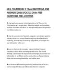 MHA 705 MODULE 2 EXAM QUESTIONS AND ANSWERS 2026 UPDATED EXAM PREP QUESTIONS AND ANSWERS