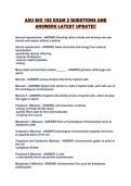 ASU BIO 182 Exam 2 Questions and Answers Latest Update Test Bank Verified 2025&sol; 2026