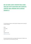 BIO 103 GMU LATEST UPDATED REAL EXAM 2026 2027 WITH QUESTIONS AND COMPLETE VERIFIED 100&percnt; ANSWERS WITH ALREADY GRADED A&plus;