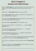 FIN 3113 Chapter 10  Questions and Verified Answers