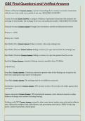 GBE Final Questions and Verified Answers 
