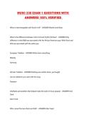 MUSC 238 EXAM 1 QUESTIONS WITH ANSWERS 100&percnt; VERIFIED 