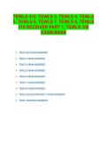 TEWLS Test Bank Verified Questions Answers 2025&sol; 2026