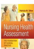 TEST BANK FOR Nursing Health Assessment&colon; The Foundation of Clinical Practice Third Edition by Patricia M&period; Dillon ISBN&colon;978-0803644007 ALL CHAPTERS COVERED 100&percnt; VERIFIED A&plus; GRADE ASSURED&excl;&excl;&excl;&excl;&excl;NEW LATEST UPDATE&excl;&excl;&excl;&excl;&excl;