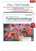FULL TEST BANK Davis Advantage For Pathophysiology&colon; Introductory Concepts And Clinical Perspectives Third Edition By Theresa Capriotti Do Msn Crnp Rn &lpar;Author&rpar; Graded A&plus;