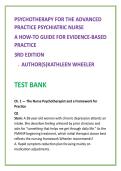 Psychotherapy for the Advanced Practice Psychiatric Nurse Nursing Test Bank 2026