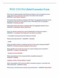 WGU C211 Global Economics &vert; OA Exam Bank &vert; Verified Q&A &vert; 2026 Edition