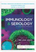 TEST BANK - IMMUNOLOGY AND SEROLOGY IN LABORATORY MEDICINE&comma; 7TH EDITION &lpar;TURGEON&comma; 2022&rpar; CHAPTER 1-27&comma; ALL CHAPTERS
