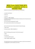 MRSO Exam QUESTIONS WITH CORRECT ANSWERS RATED A&plus; GRADED PASS&period;
