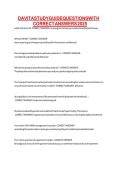 DAVITA STUDY GUIDE QUESTIONS WITH CORRECT ANSWERS 