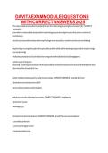 DAVITA EXAM MODULE 2 QUESTIONS WITH CORRECT ANSWERS