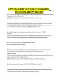 DAVITA EXAM PREP QUESTIONS WITH CORRECT ANSWERS