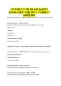 INTRODUCTION TO MRI SAFETY EXAM QUESTIONS WITH CORRECT ANSWERS