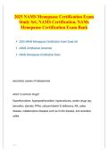 2025 NAMS Menopause Certification Exam Study Set Test Bank Verified Questions Answers 2025&sol; 2026