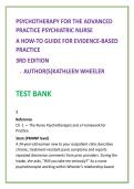 Psychotherapy Psychiatric Nurse Test Bank 2026 &vert; Wheeler Psychotherapy Study Guide