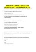 MRSO MOCK EXAM 2 QUESTIONS WITH CORRECT ANSWERS RATED A&plus;&period;