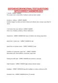 DEFENSIVE DRIVING FINAL TEST QUESTIONS WITH CORRECT ANSWERS 