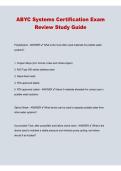ABYC Systems Certification Exam Review Study Guide Test Bank Verified Questions Answers 2025&sol; 2026