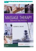 Test Bank Complete&lowbar; Massage Therapy&colon; Principles and Practice 7th Edition&comma; &lpar;2026&rpar; By Susan G&period; Salvo &lpar;Author&rpar; All Chapters 1-30&vert; Latest Version With Well Detailed And Verified Answers&vert; Grade A&plus;