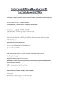 Delta Foundations Questions with Correct Answers