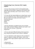 Pathophysiology Exam 4 Questions With Complete Solutions