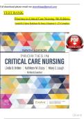Test Bank for Priorities in Critical Care Nursing 9th Edition by Linda D&period; Urden&comma; Kathleen M&period; Stacy&comma; Mary E&period; Lough