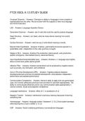 FTCE ESOL K-12 STUDY GUIDE