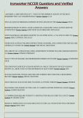 Ironworker NCCER Questions and Verified  Answers
