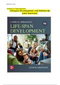 Test Bank for A Topical Approach to  Lifespan Development 11th Edition By  John Santrock&period; &vert;&vert;ISBN&colon;9781265179380