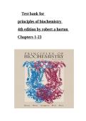 Testbank for Principles of Biochemistry 4th Edition &lpar;Horton&rpar;