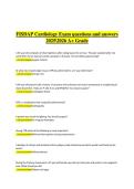 FISDAP Cardiology Exam &vert; Verified Practice Questions & Correct Detailed Answers &vert; 2025&sol;2026 A&plus; Grade