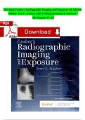Test Bank Fauber&rsquo;s Radiographic Imaging and Exposure 7th Edition Author Terri L&period; Fauber All Chapters &lbrace;1-10&rcub;with Verified Questions & Answers &period;