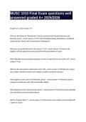 MUSC 1010 Final Exam questions well answered graded A&plus; 2025&sol;2026