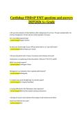 Cardiology FISDAP EMT Exam &vert; Verified Practice Questions & Correct Detailed Answers &vert; 2025&sol;2026 A&plus; Grade