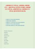 AMEDD CCC ABS Final Study Guide All Exam Versions Test Bank Verified Questions Answers 2025&sol; 2026