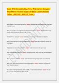 Colorado State University-Fort Collins &vert; PSY 252 &lpar;PSY 252 CSU EXAM 1&rpar; 